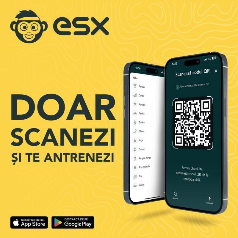 Aplicația ESX — Doar scanezi și te antrenezi